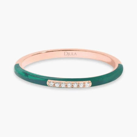 Djula
 Emerald Enamel Band Ring