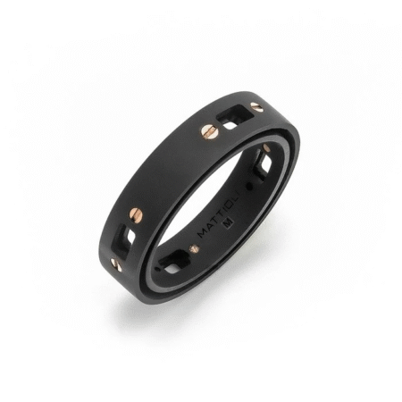 Mattioli
Puzzle Black titanium-rosegouden Ring